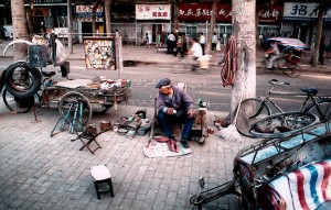 Bicycle Repairman, Xian, China